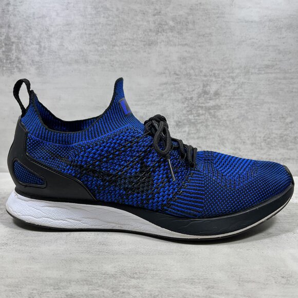 Nike Air Zoom Mariah Flyknit Racer Running Shoes - Men's Size 8.5 - Blue - Picture 4 of 10